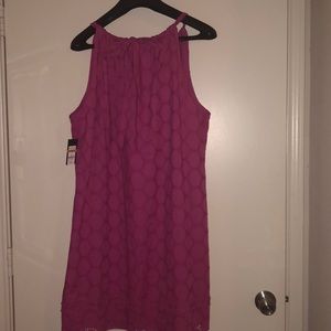 Crown and Ivy halter shift dress pink 3x NWT